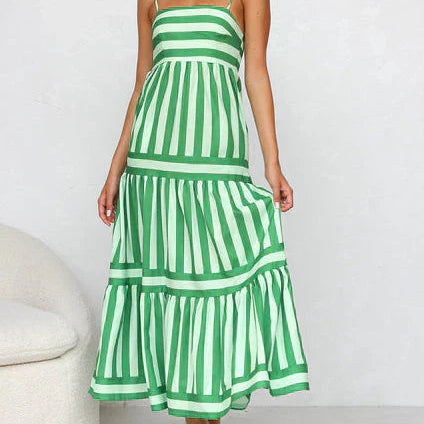 Vanessa - long stripe dress 3