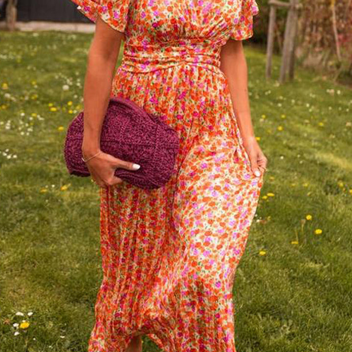 Pauline - long flower dress 4