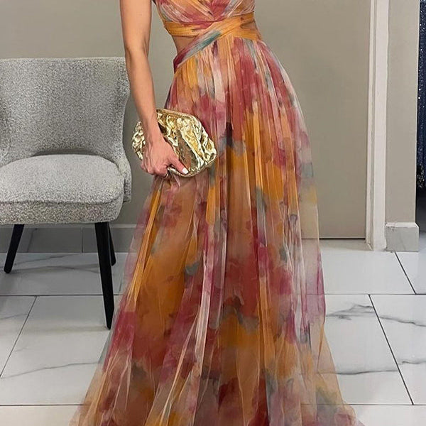 Frostin - long flower dress 6