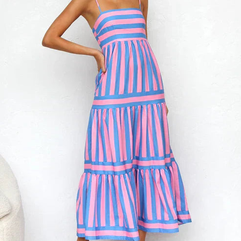Vanessa - long stripe dress 2