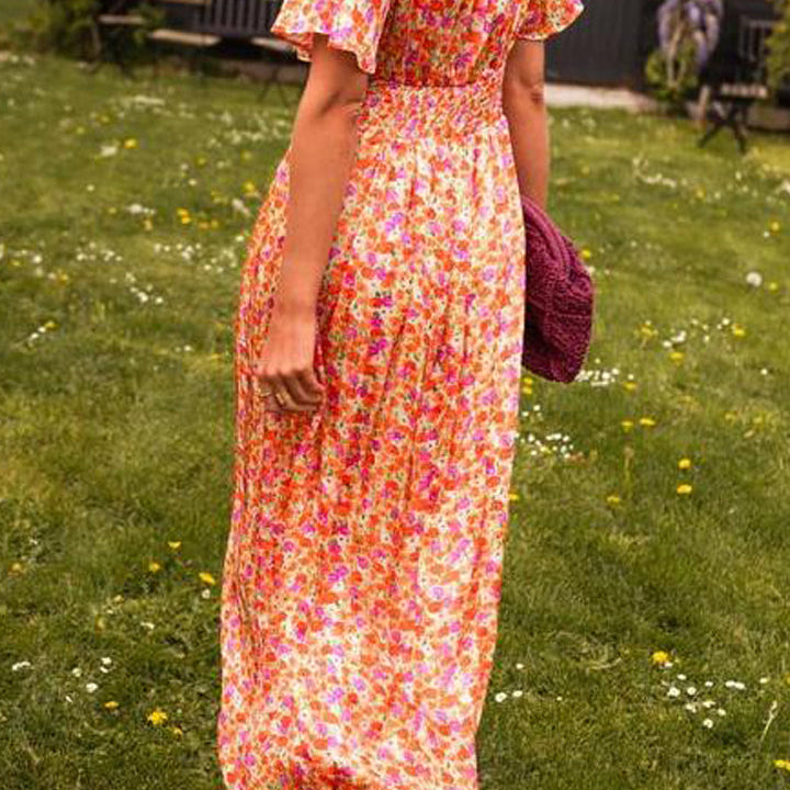 Pauline - long flower dress 3