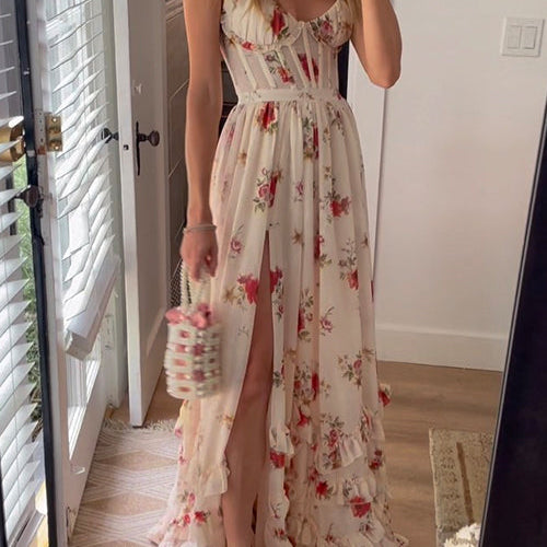 Yuna - long flower dress 1