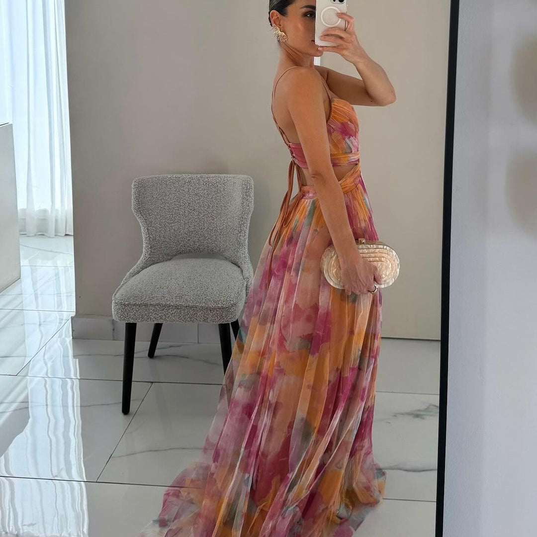 Frostin - long flower dress 4