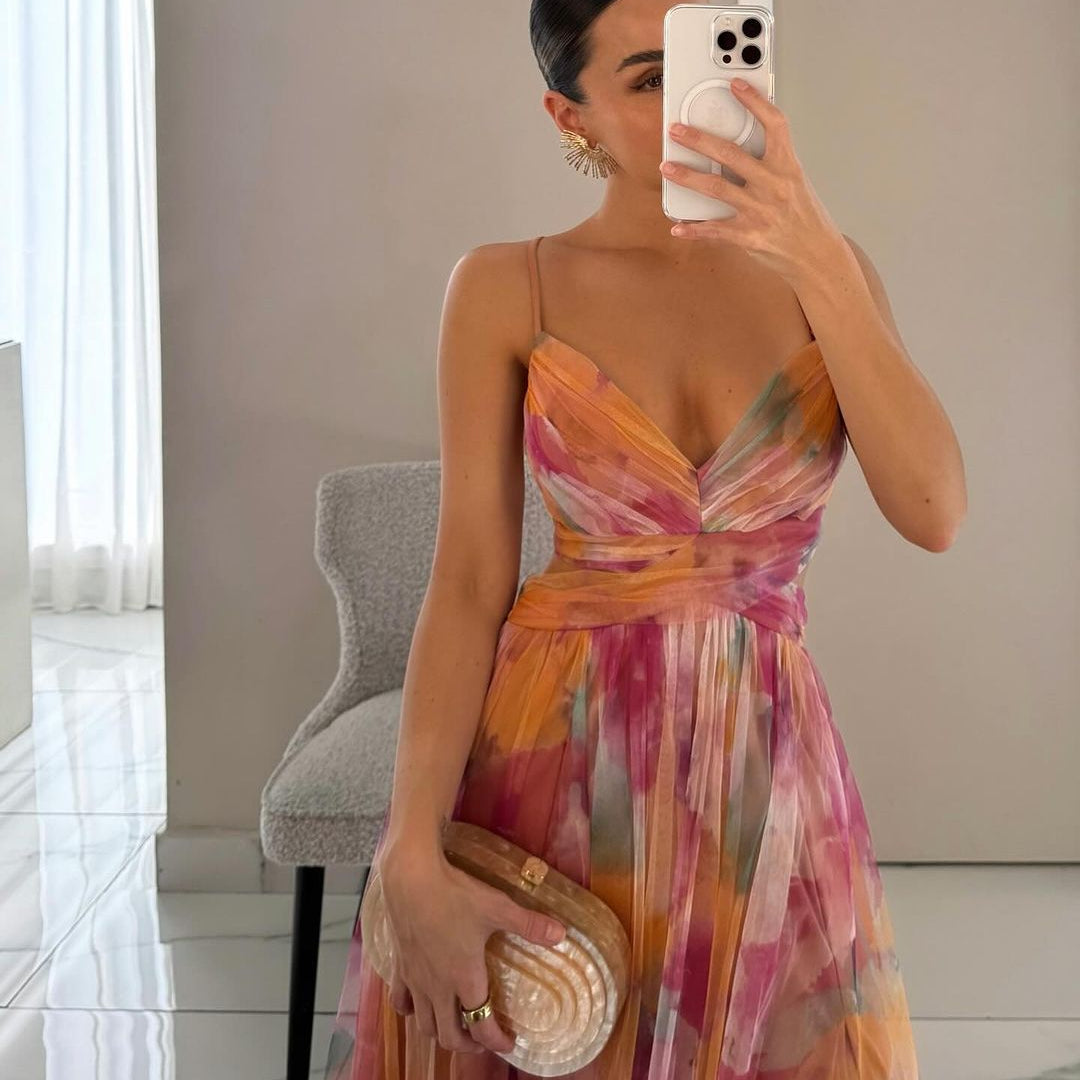 Frostin - long flower dress 3