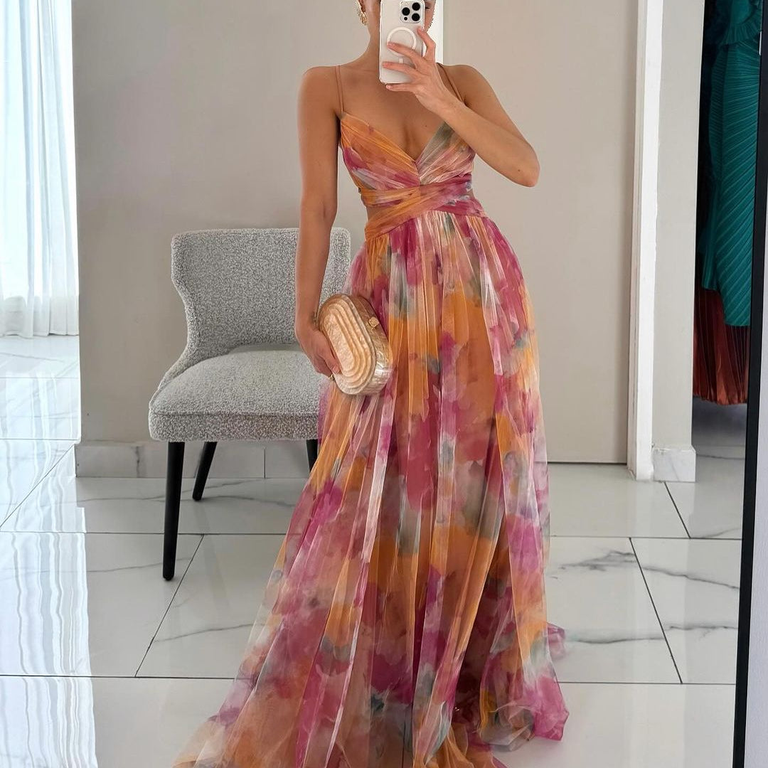 Frostin - long flower dress 2
