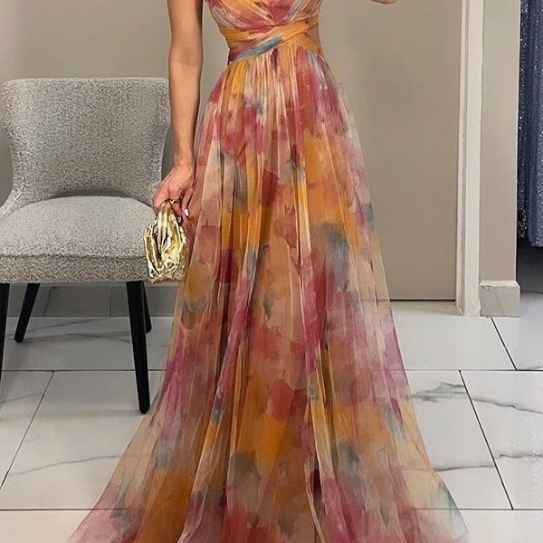 Frostin - long flower dress 5