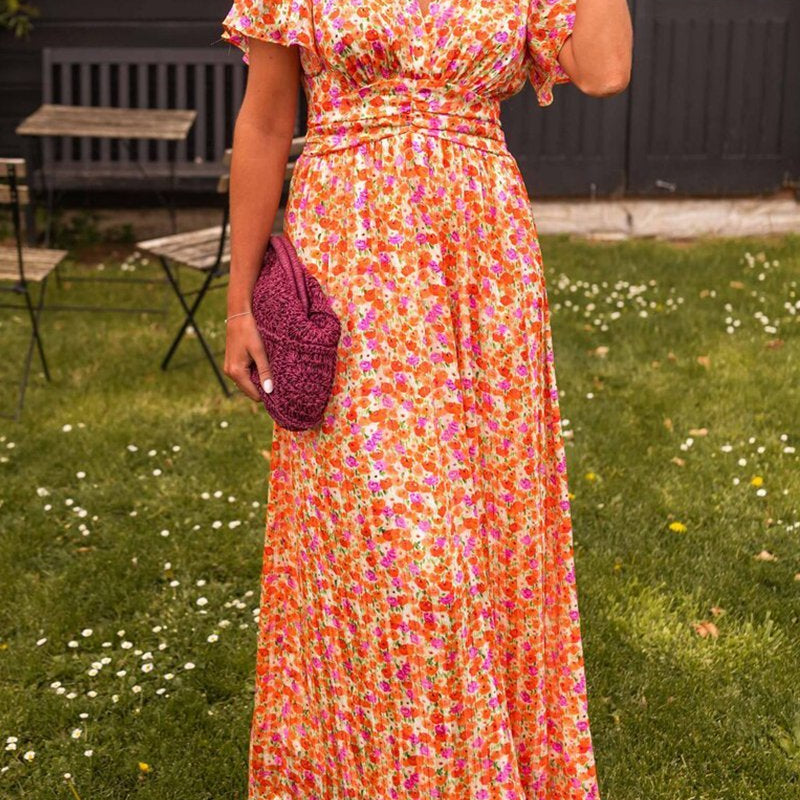Pauline - long flower dress 2