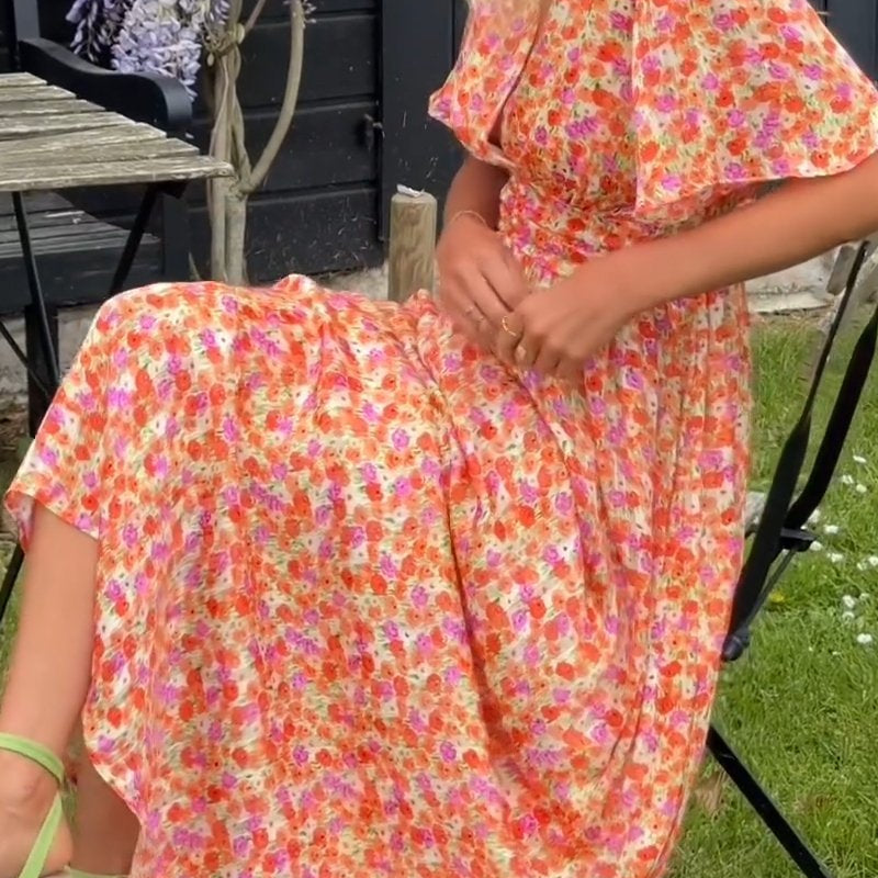 Pauline - long flower dress 5
