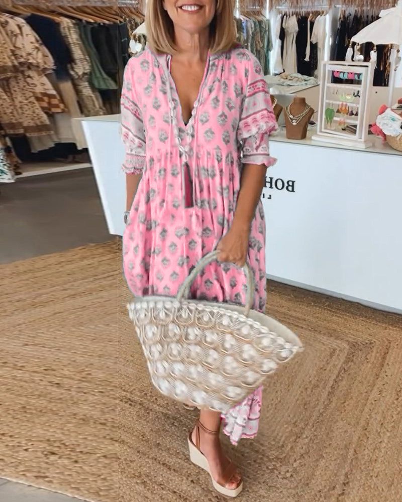 Anki | Summer dress - pink 1