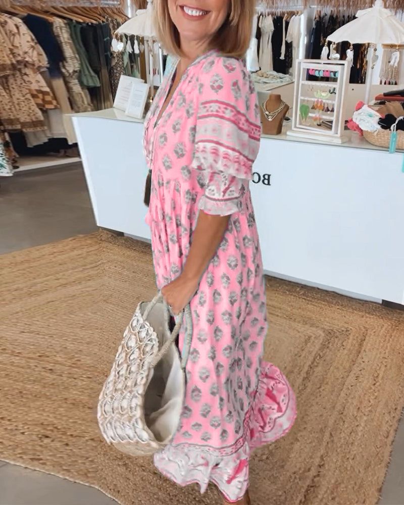 Anki | Summer dress - pink 2