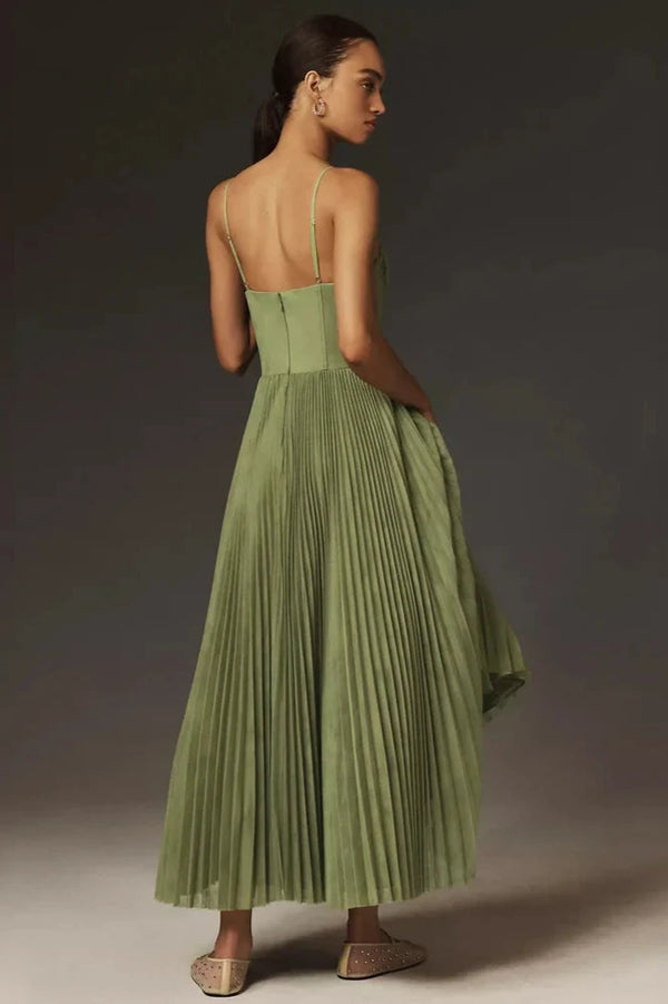Claire - folded tulle dress with asymmetrical draping 6