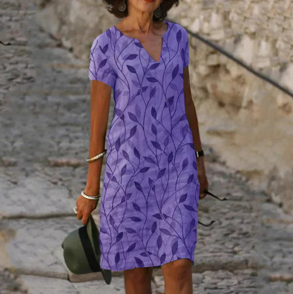 Stephy | Elegant Summer Dress - Purpur 1