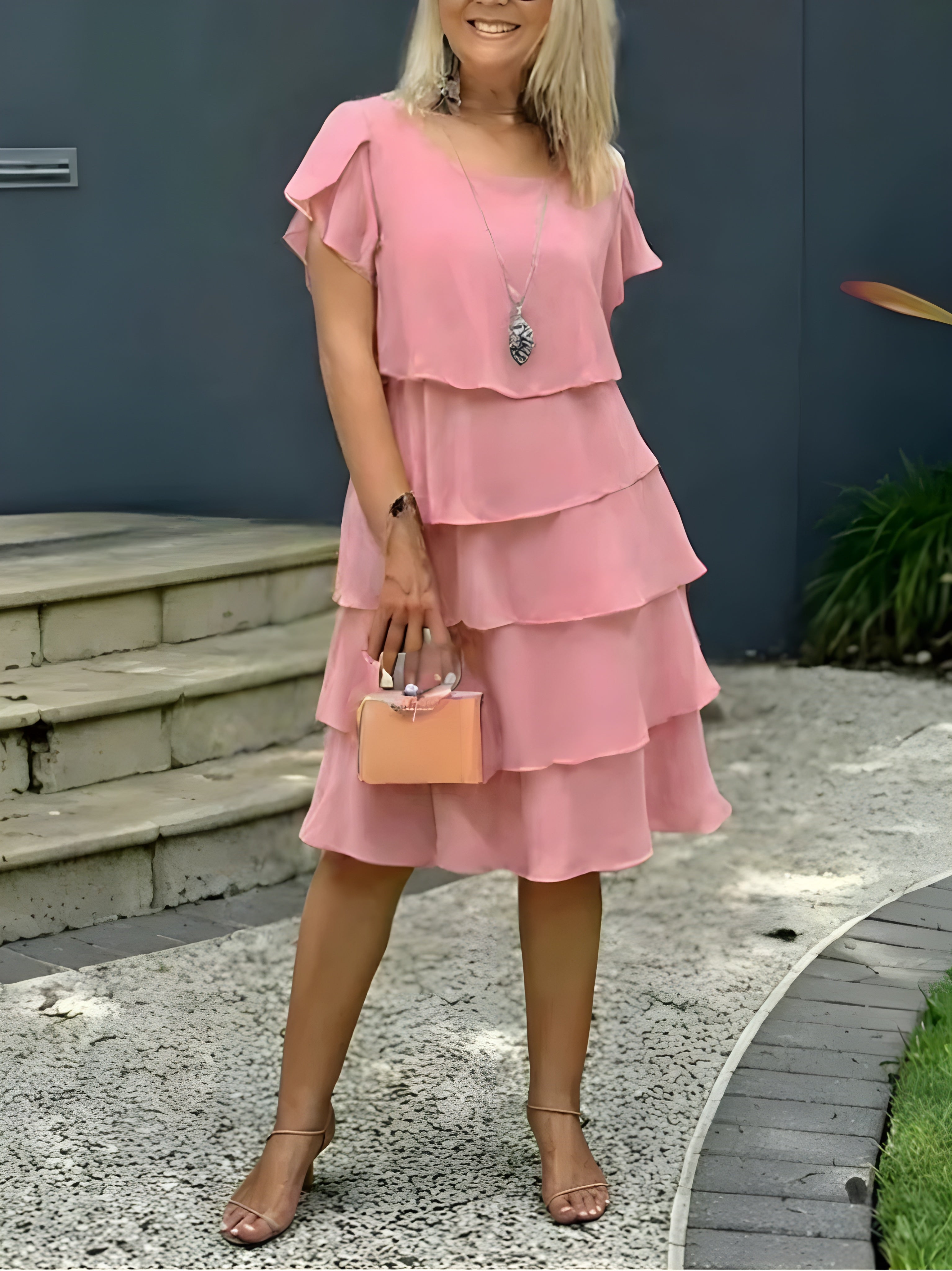 Polina | Luxurious dress - pink 1